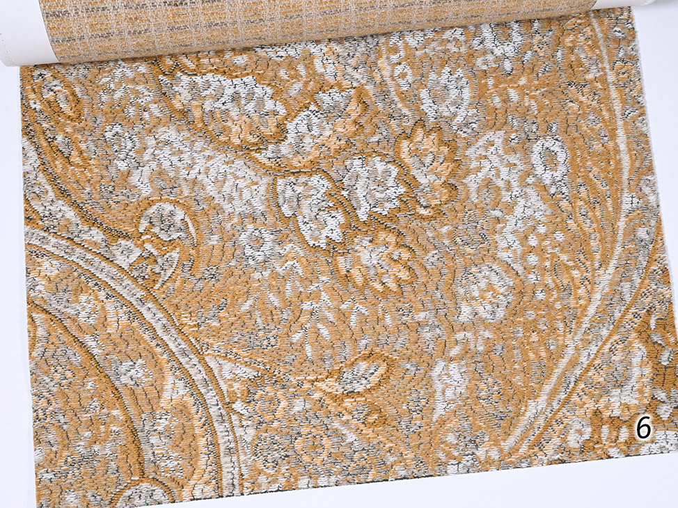 2519 ткань ALDOtessuti, Цветы-Растения Вензель-Завитки от магазина Ткани Мира ✅