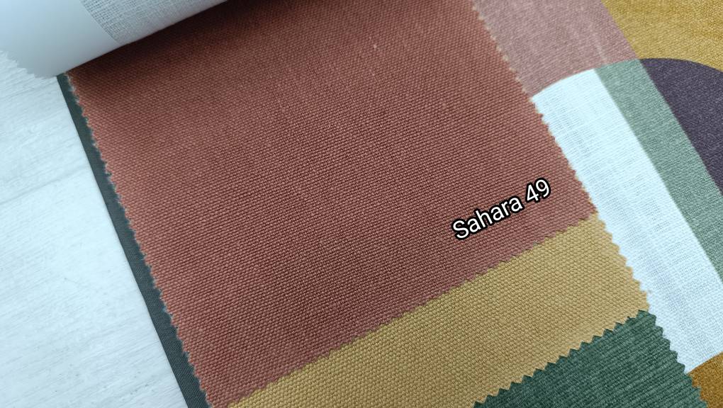 Sahara ткань  Evdekor IKAT&RETRO, Однотонная от магазина Ткани Мира ✅