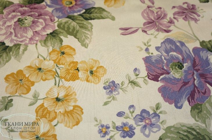 Ткань Corfu 02, 04, 06, 08, Цветы-Растения от магазина Ткани Мира ✅