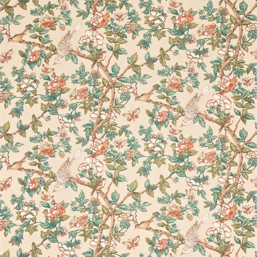 Ткань Sanderson DCAVCA204  Caverley Prints, Цветы-Растения Персонажи от магазина Ткани Мира ✅