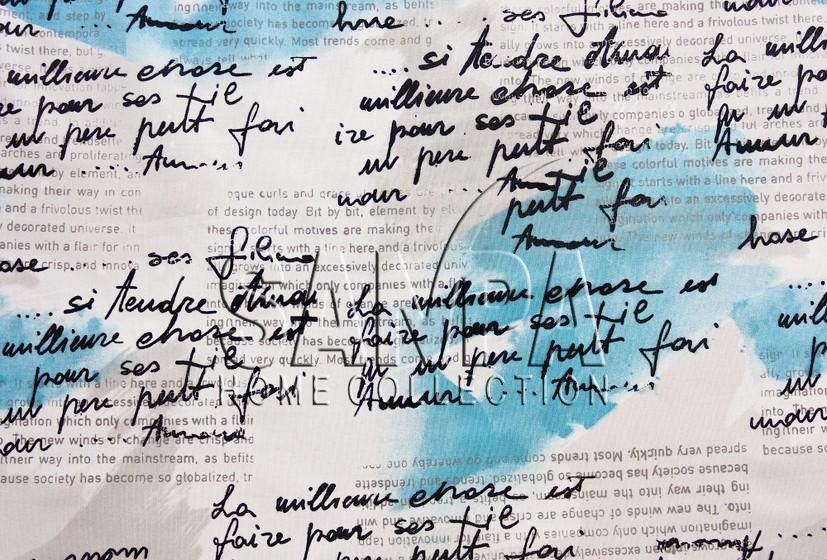 RB6069-AB ткань Sanpa, Буквы-Надписи от магазина Ткани Мира ✅