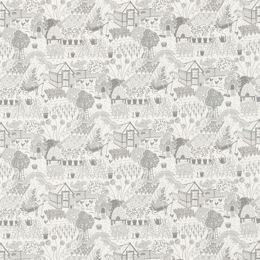 Ткань Sanderson 226359  The Potting Room Prints and Embroideries, Здания-Архитектура от магазина Ткани Мира ✅