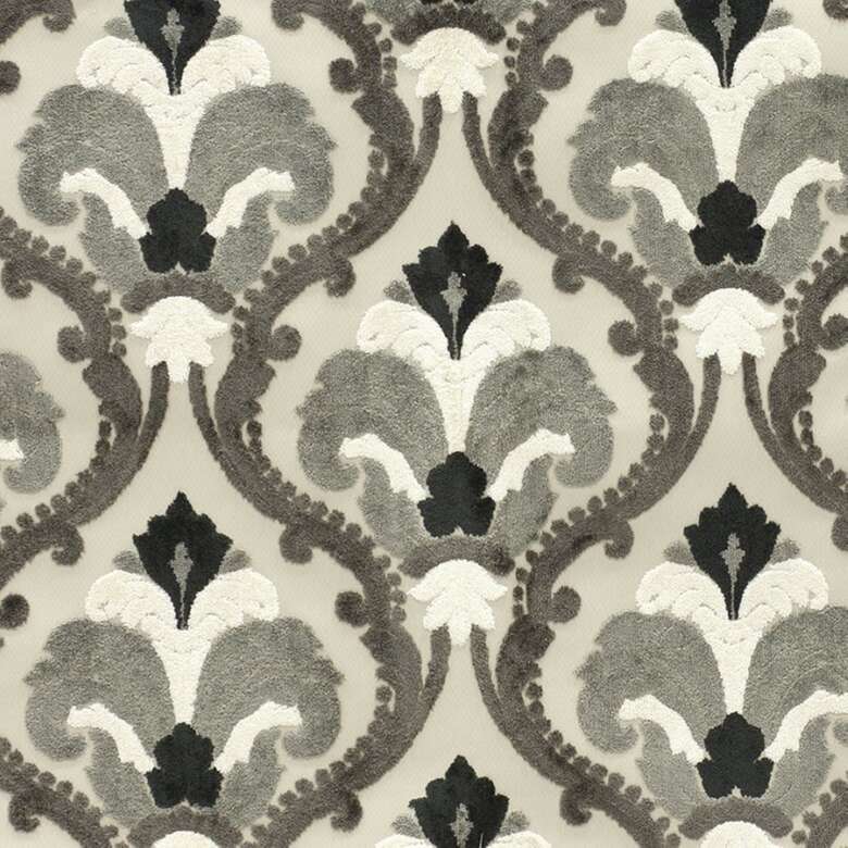 Louvre Victoriana ткань Dom Caro, Вензель-Завитки от магазина Ткани Мира ✅