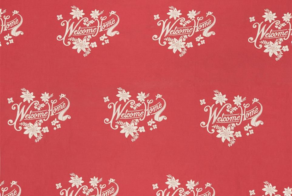Mountain Deluxe Welcome Home ткань Fine, Буквы-Надписи от магазина Ткани Мира ✅