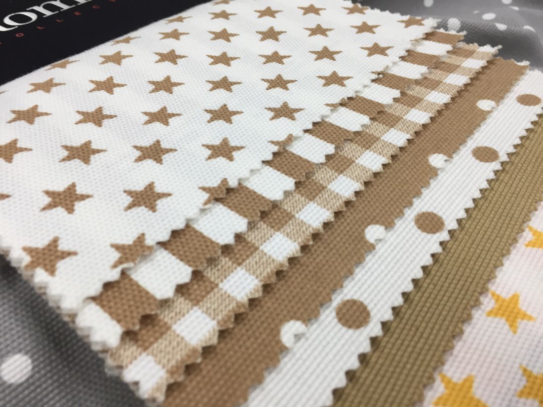 Ponarea ткань Via Roma, Горошек Полоска Клетка Предметы Однотонная от магазина Ткани Мира ✅