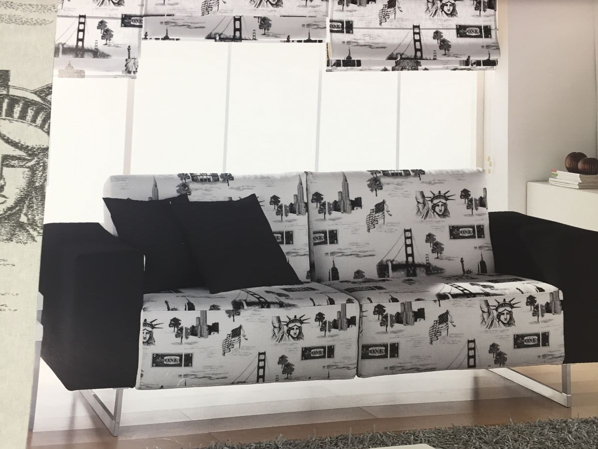 City Sights America ткань Decolux, Здания-Архитектура от магазина Ткани Мира ✅