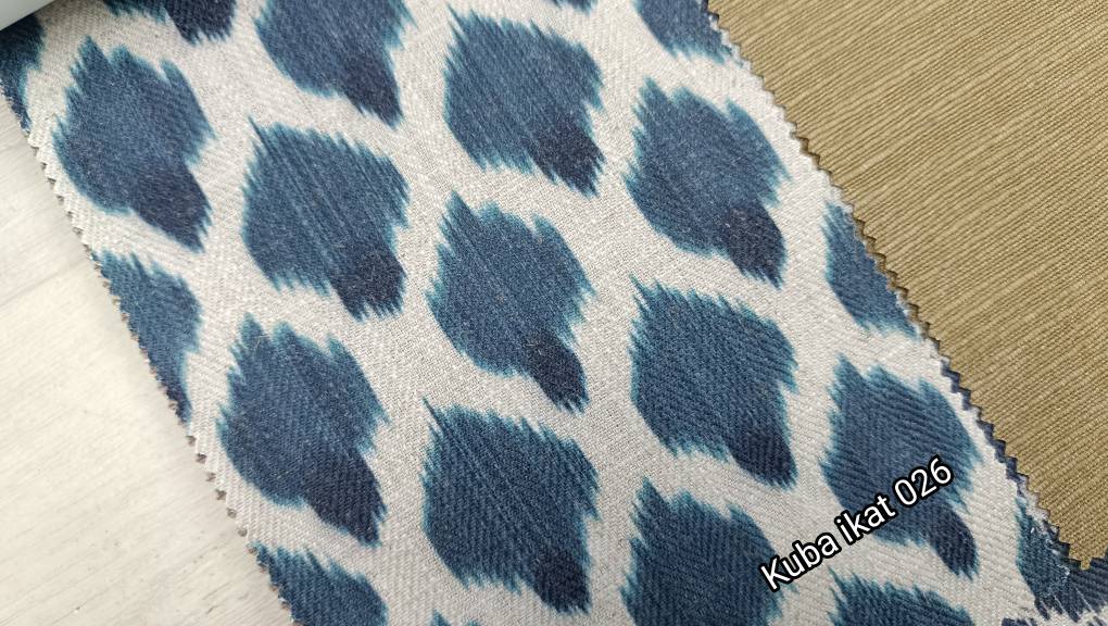 Kuba Ikat ткань  Evdekor, Абстракция от магазина Ткани Мира ✅