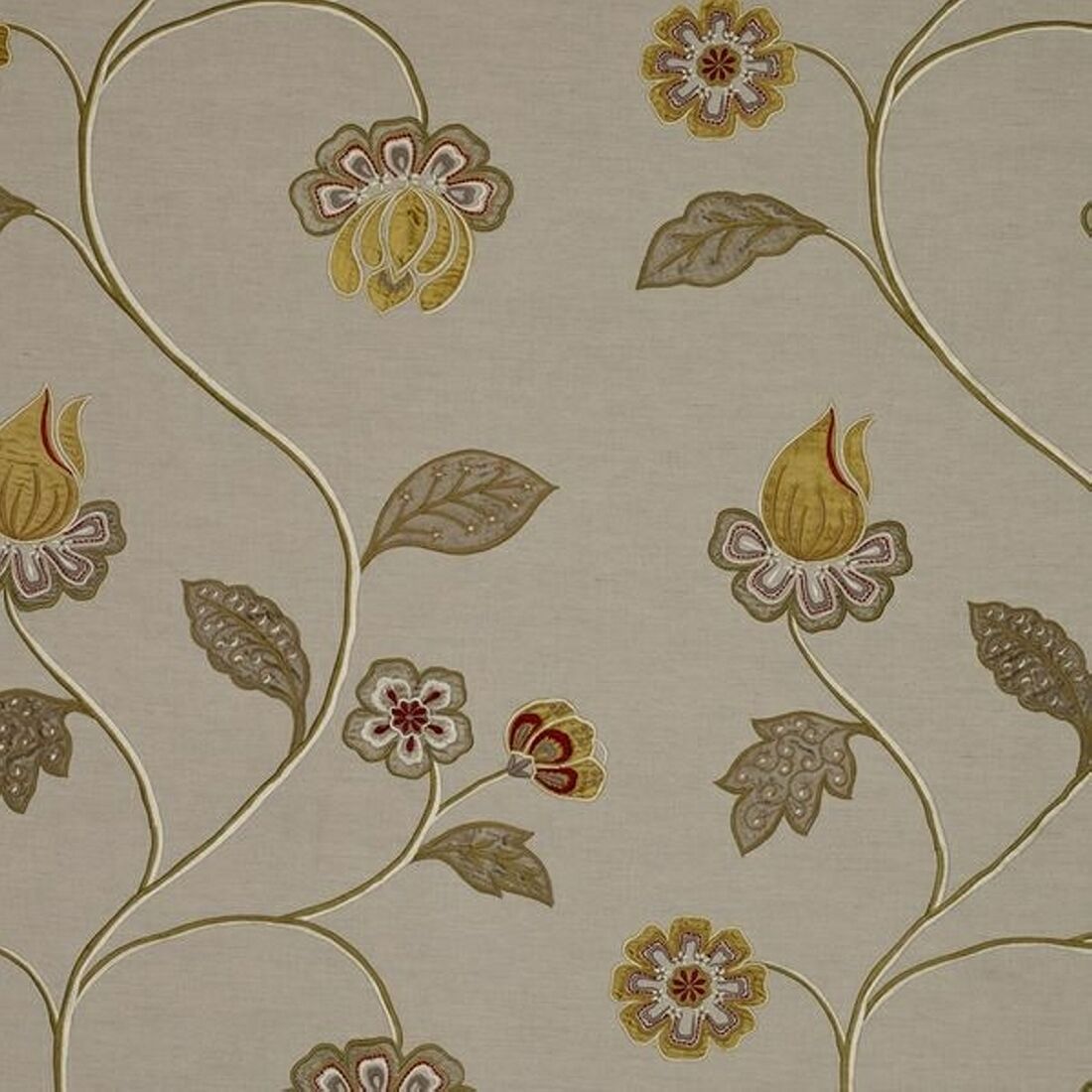 Oriel Silks Oriel 31557 ткань James Hare, Цветы-Растения от магазина Ткани Мира ✅