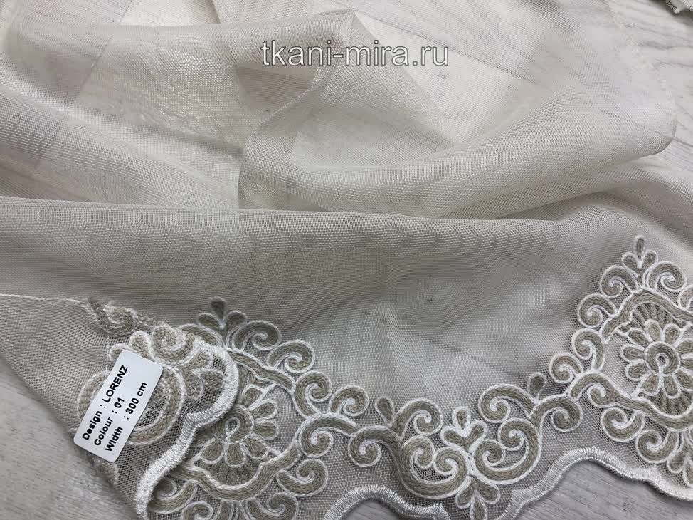 Lorenz ткань Melange, Вензель-Завитки от магазина Ткани Мира ✅