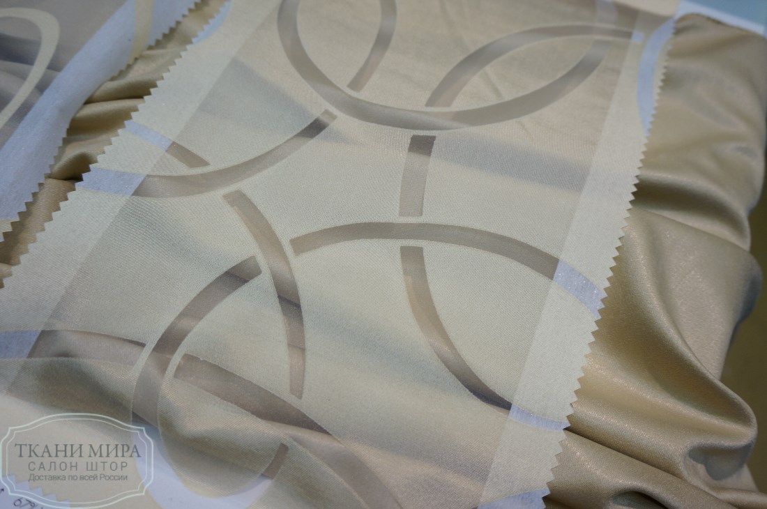 Ткань Adria R243, Вензель-Завитки от магазина Ткани Мира ✅