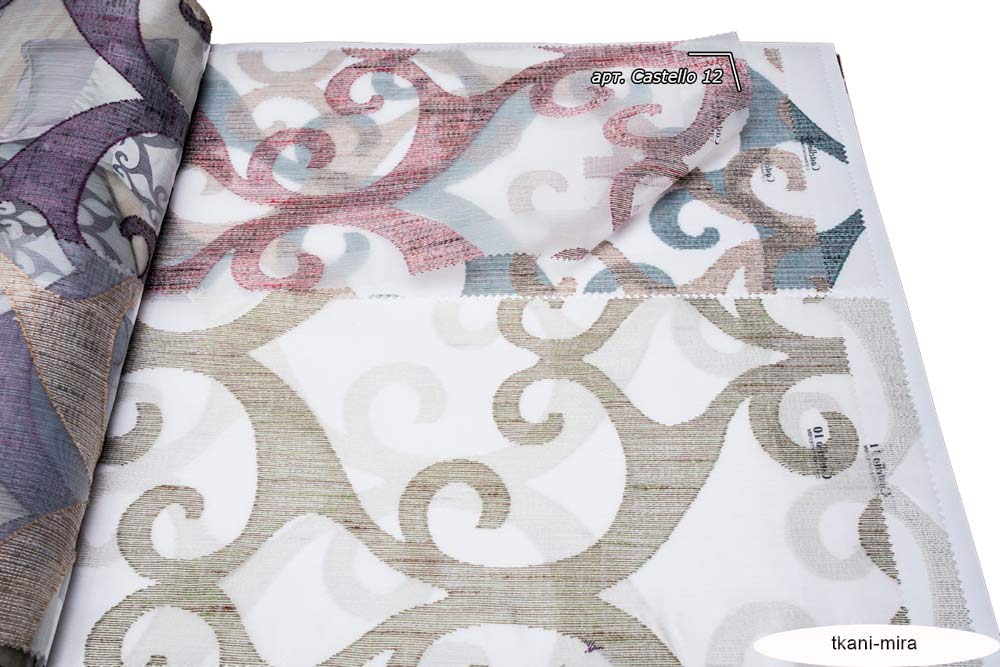 Castello 08,09,10,11,12,13,14 ткань 5 авеню, Вензель-Завитки от магазина Ткани Мира ✅