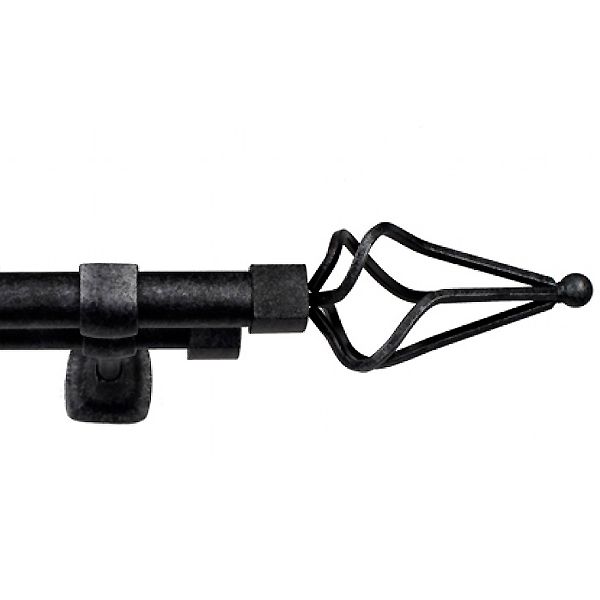 картинка Карниз Гефест «Шишка» Черно-серебряный 