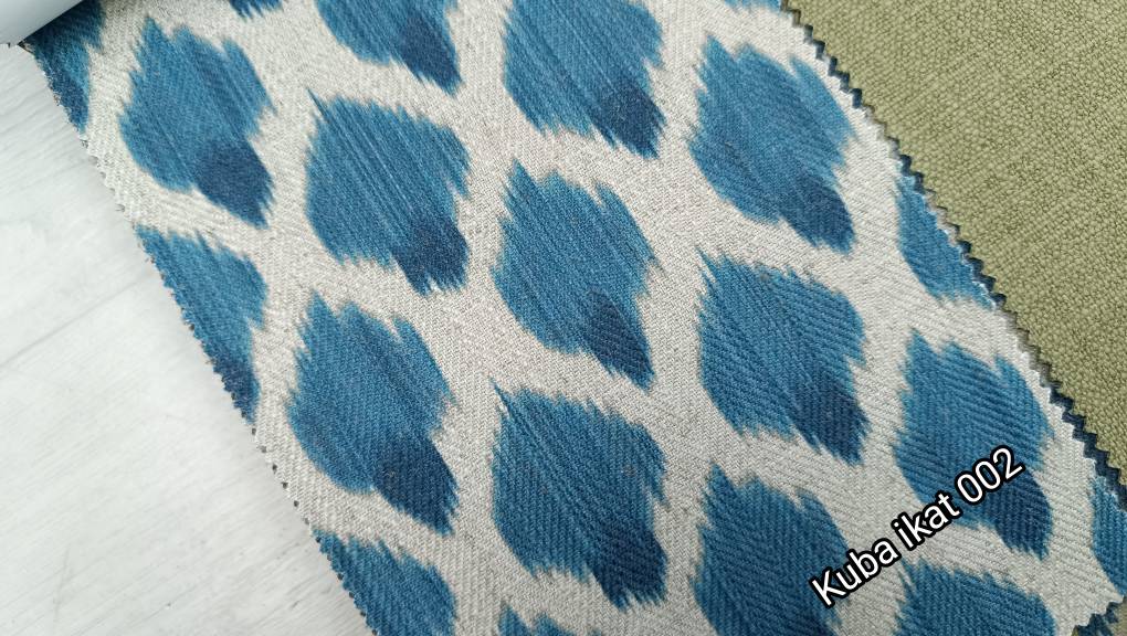 Kuba Ikat ткань  Evdekor, Абстракция от магазина Ткани Мира ✅