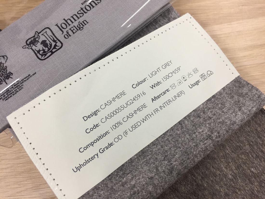 Cashmere ткань Johnstons of Elgin, Однотонная от магазина Ткани Мира ✅