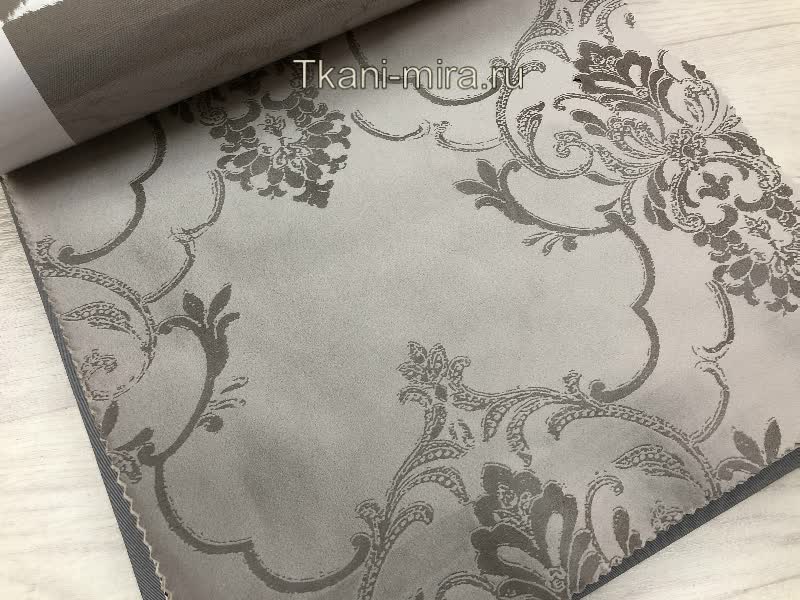 Symphony-0177-v01 ткань Windeco, Вензель-Завитки Дамаск от магазина Ткани Мира ✅