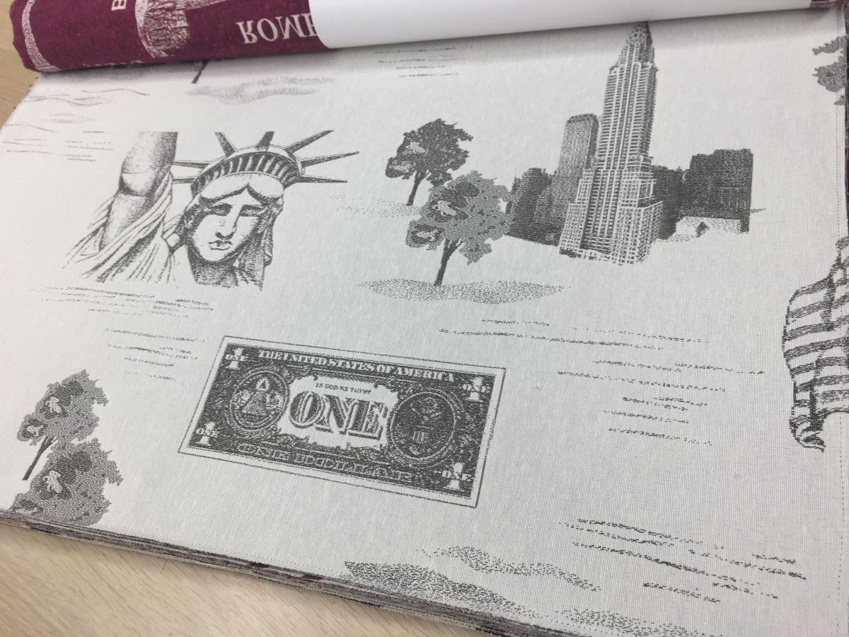 City Sights America ткань Decolux, Здания-Архитектура от магазина Ткани Мира ✅