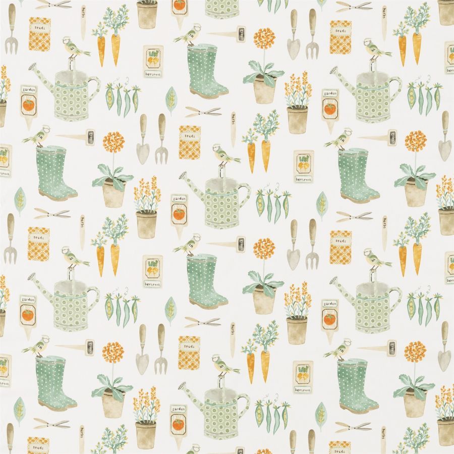 Ткань Sanderson 226348  The Potting Room Prints and Embroideries, Персонажи Цветы-Растения Предметы от магазина Ткани Мира ✅
