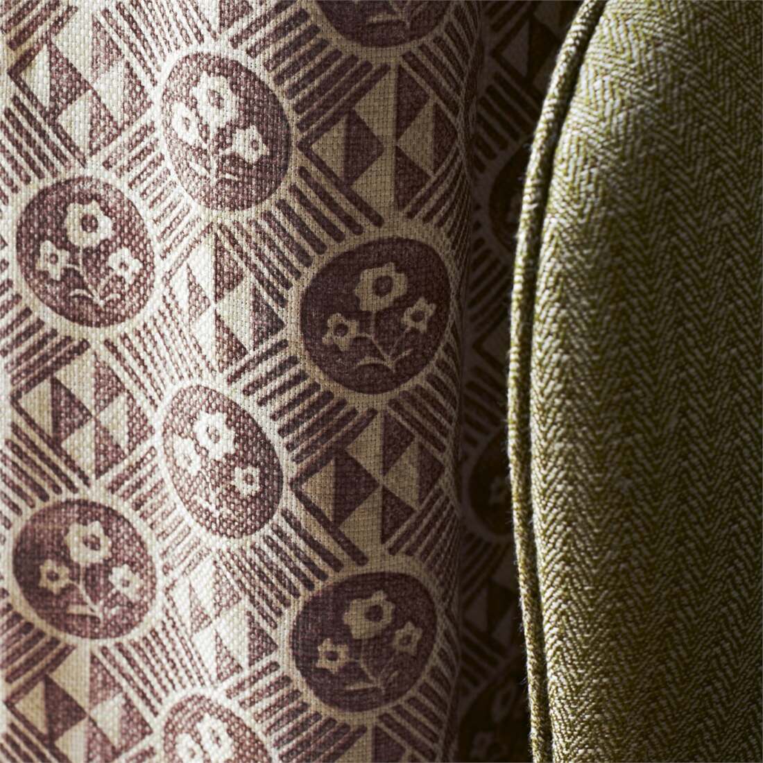 Diamonds&Flowers ZTOW 320804 ткань Zoffany, Цветы-Растения Геометрия от магазина Ткани Мира ✅