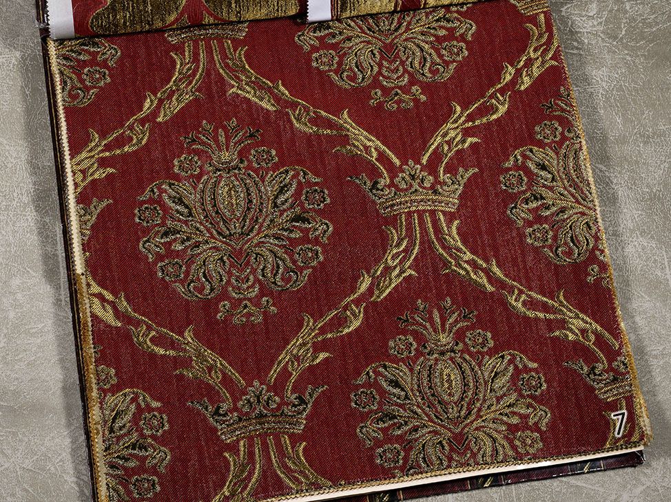 Cadoro 7, 14, 21, 28, 35, 42, 49, 56 ткань 5 Авеню, Вензель-Завитки Дамаск от магазина Ткани Мира ✅