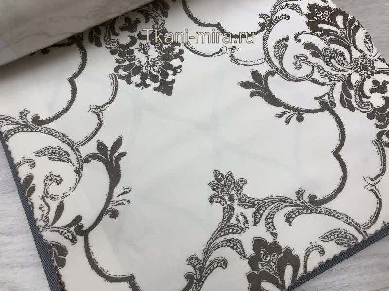 Symphony-0177-v01 ткань Windeco, Вензель-Завитки Дамаск от магазина Ткани Мира ✅