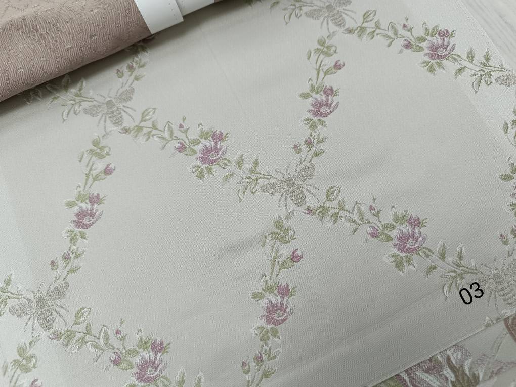 English Garden 03, 10, 17, 24, 31, 38 ткань 5 Авеню, Цветы-Растения Решетка от магазина Ткани Мира ✅