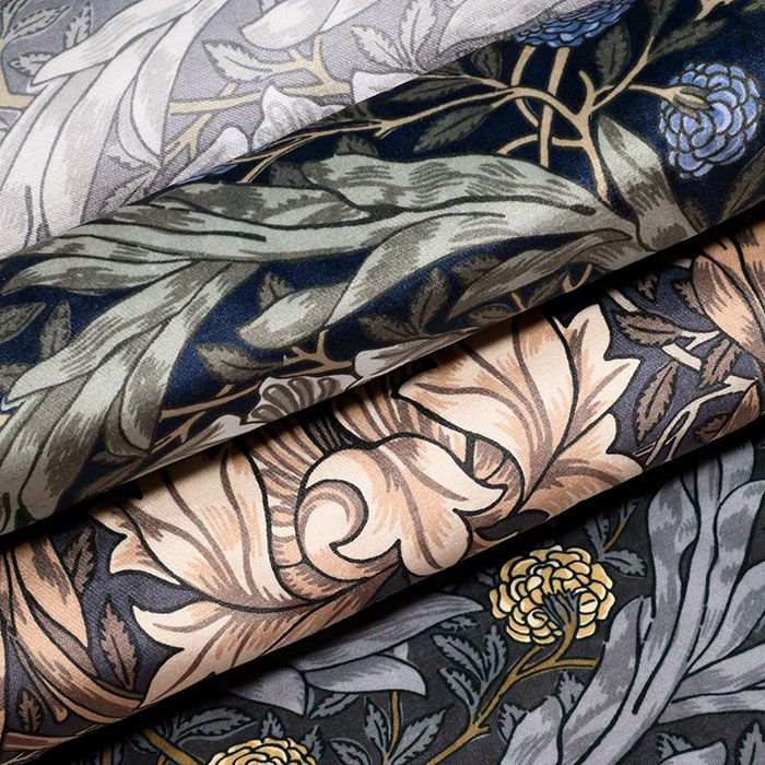 картинка African Marigold Velvet Cornflower ткань William Morris 