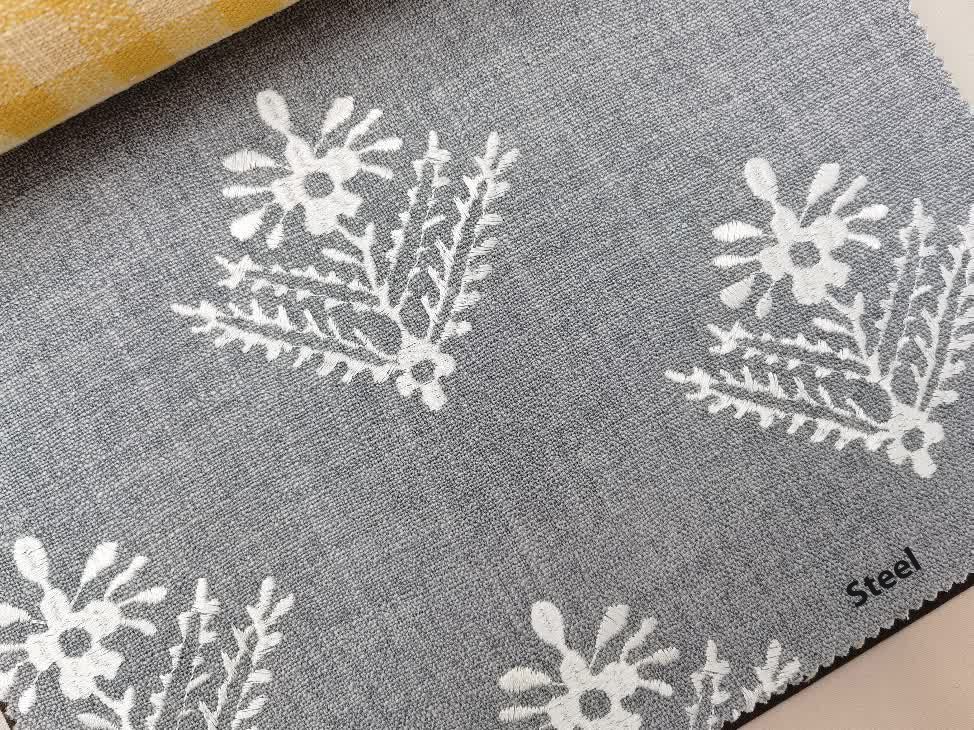 Lady Fern embrodery ткань Laura Ashley, Цветы-Растения от магазина Ткани Мира ✅