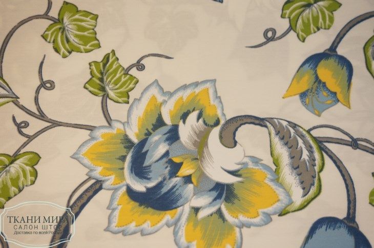 Ткань Corfu 26,28,30,32, Цветы-Растения от магазина Ткани Мира ✅