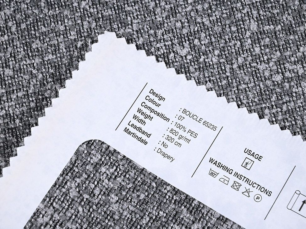 Boucle 65235 ткань O'Interior Studio, Однотонная от магазина Ткани Мира ✅
