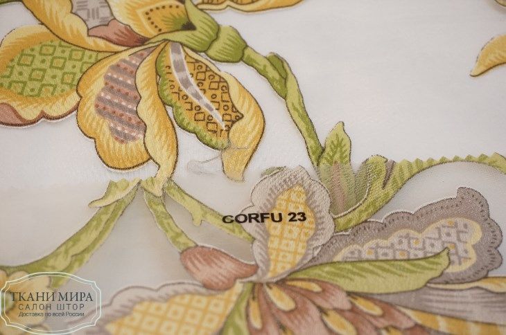 Ткань Corfu 17, 19, 21, 23, Цветы-Растения от магазина Ткани Мира ✅