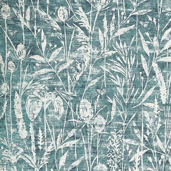 картинка Ткань Sanderson 237199 Violet Grasses Cobalt 