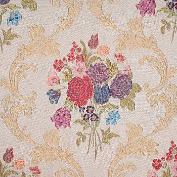 Букет малый лазурь ткань Текс Стиль от магазина Ткани мира