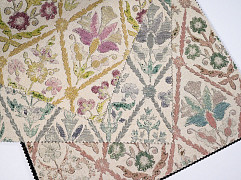 Irma ткань Fabric club, Цветы-Растения Решетка от магазина Ткани Мира ✅