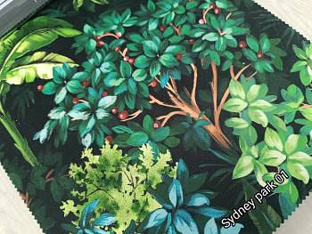 Sydney Park ткань Fabric club, Бархат Печать от магазина Ткани Мира