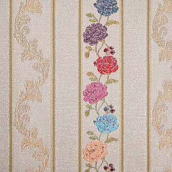 Букет полоса малая лазурь ткань Текс Стиль от магазина Ткани мира