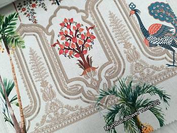 Mumbai Allover Venec ткань Fabric club, Печать Бархат от магазина Ткани Мира