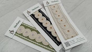 Stacy бордюр для штор Daylight, Вышивкa от магазина Ткани Мира