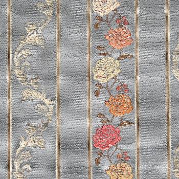 Букет полоса малая бирюза ткань Текс Стиль от магазина Ткани мира