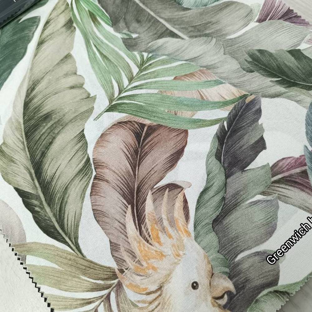Greenwich Birds ткань Fabric club, Цветы-Растения Животные от магазина Ткани Мира ✅