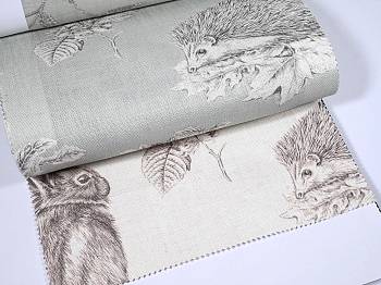 Squirrel & Hedgehog ткань Sanderson, Принт от магазина Ткани Мира