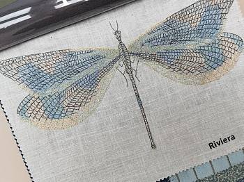 Jewelwing ткань KAI, Вышивка от магазина Ткани Мира