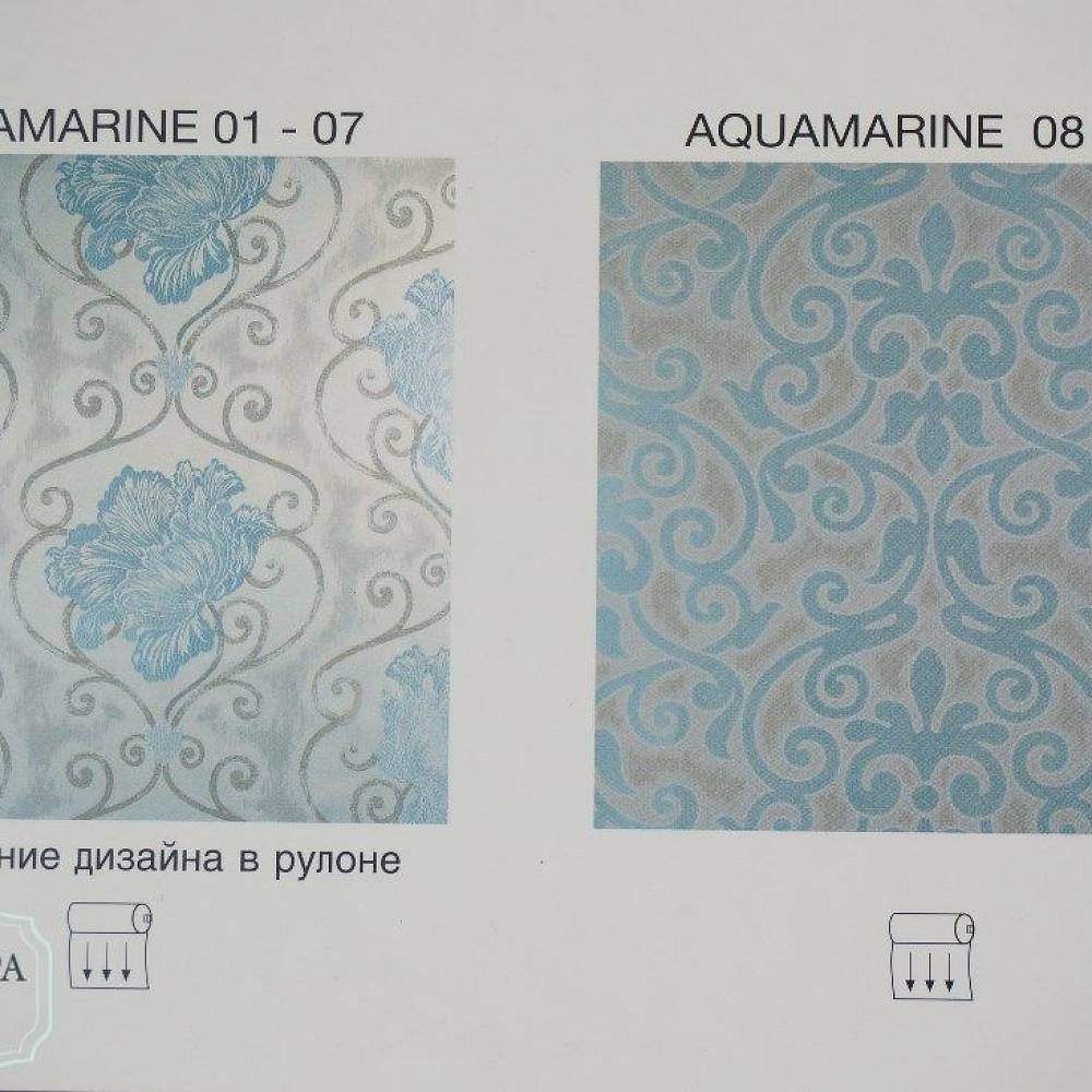 Ткань Aquamarine 08-14, Вензель-Завитки от магазина Ткани Мира ✅