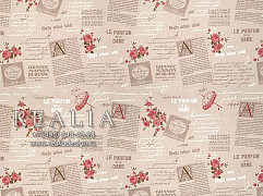 Romance PRINCE ткань Realia, Буквы-Надписи Предметы от магазина Ткани Мира ✅