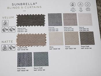 картинка Blinds & Curtains Natte ткань Sunbrella магазин Ткани мира являющийся официальным дистрибьютором в России  Ткань для штор Blinds & Curtains Natte ткань Sunbrella, Рогожка от Sunbrella ткани в магазине Ткани мира