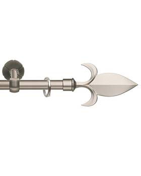 картинка Карниз Артик «Лилия» Никель матовый магазин Ткани мира являющийся официальным дистрибьютором в России  картинка Карниз Артик «Лилия» Никель матовый от магазина Ткани мира