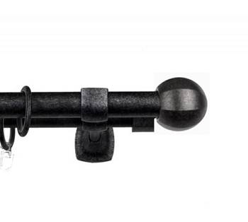 картинка Карниз Гефест «Шар» черно-серебряный от магазина Ткани мира