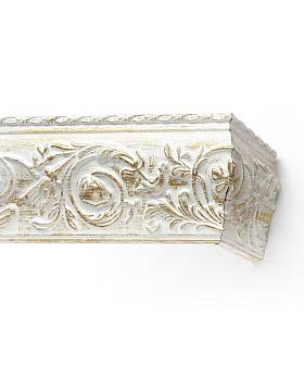 картинка Карниз Классика «Прадо» Бело-золотой от магазина Ткани Мира