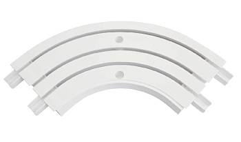 картинка Закругление внутреннее для шины потолочной 3-х рядной, 90 градусов, 20631 от магазина Ткани мира