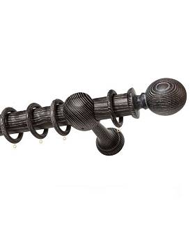 картинка Карниз СТЮАРД 45 "Шар Стюард" Каштан браш от магазина Ткани Мира