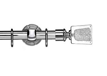 картинка Карниз Сиам "Куб" прозрачно-серебряный от магазина Ткани мира